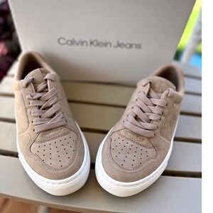 Calvin Klein Jeans KC Corha Sneakers Women's Shoes Size 5.5‎ M Light Natural NWB